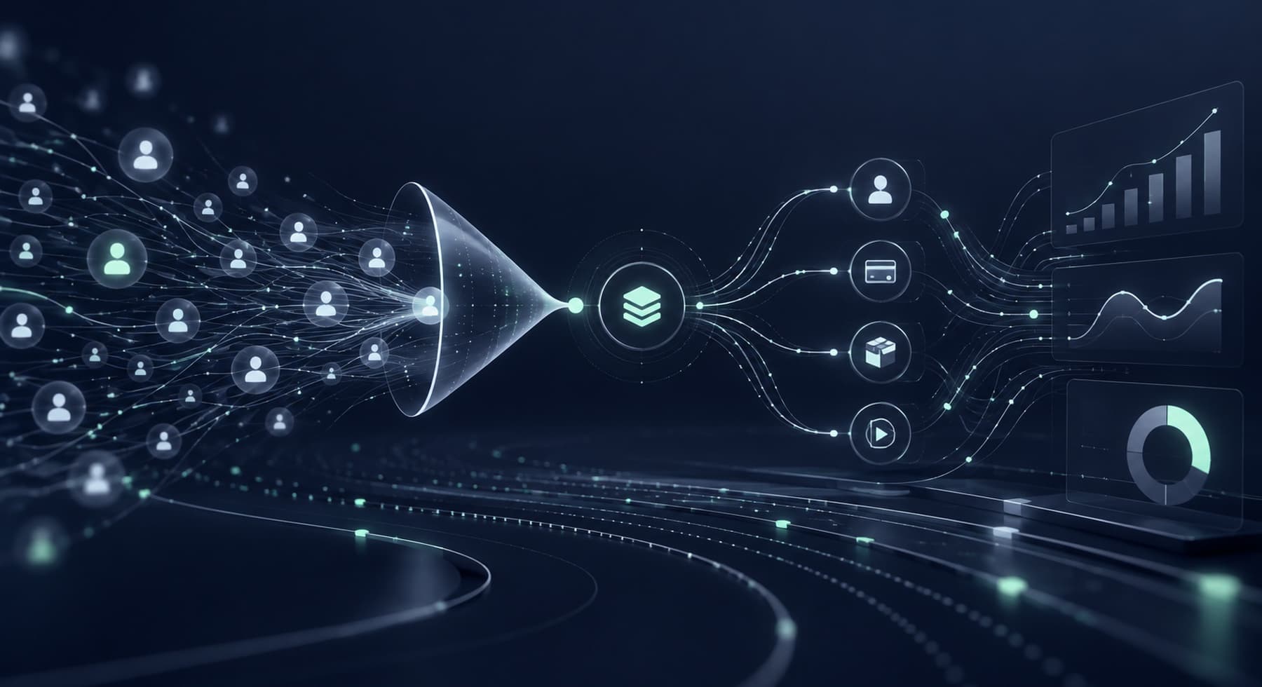 Analyse du funnel d’acquisition, des paiements et des revenus